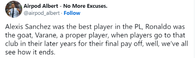 “Será otro Alexis Sánchez”: Hinchas reaccionaron al fichaje de Casemiro en Manchester United