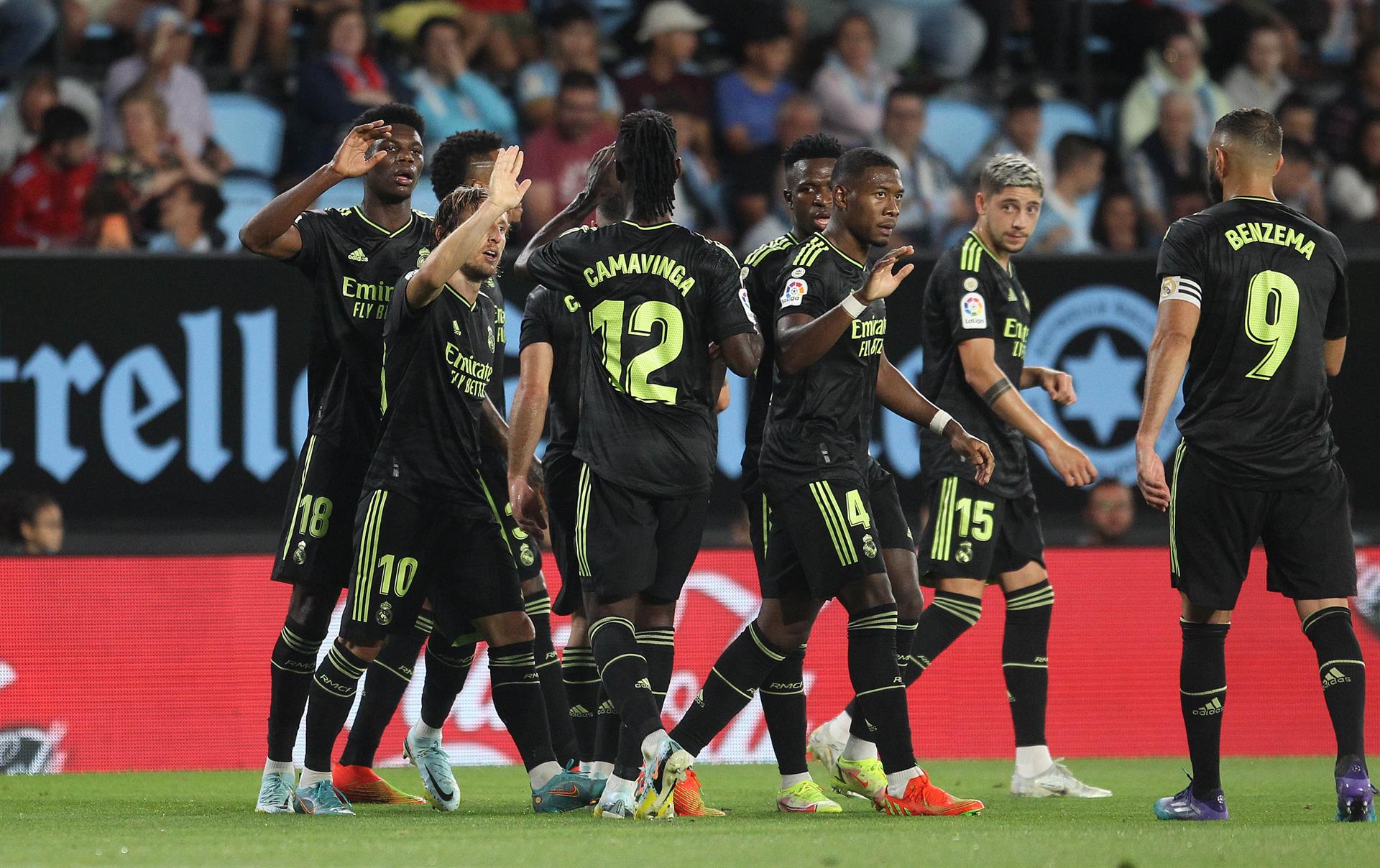 Real Madrid fulminó con sus contragolpes a Celta de Vigo en La Liga