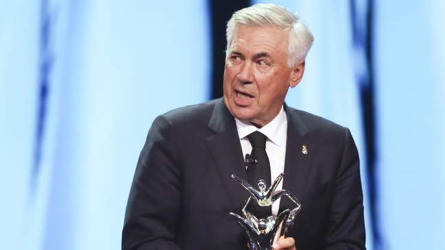 Carlo Ancelotti fue destacado como el Entrenador del Año de la UEFA