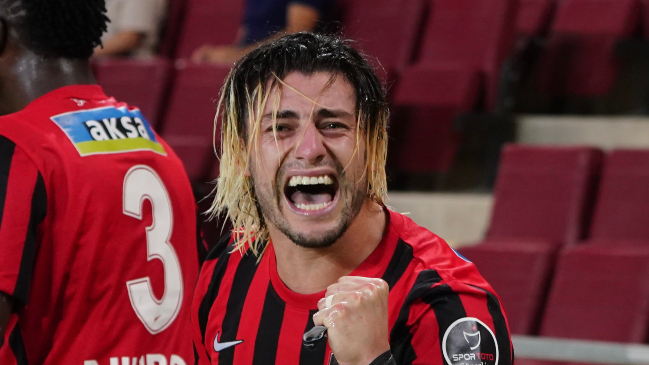 Angelo Sagal anotó un golazo en gran triunfo del líder Gaziantep en Turquía