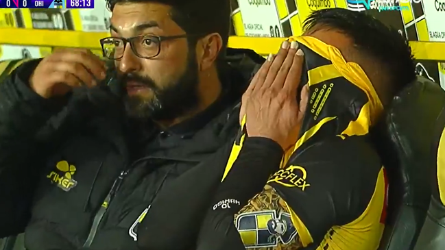 La desazón de Joe Abrigo tras su lesión en duelo de Coquimbo Unido ante O’Higgins