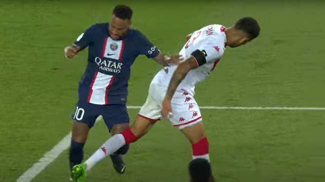 La falta de Maripán contra Neymar que condenó a AS Mónaco ante PSG