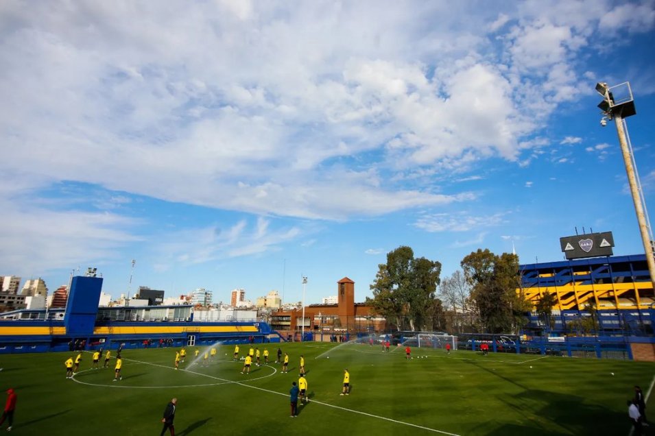 Flamengo entrenó en La Bombonera en la previa de la semifinal ante Vélez en la Libertadores