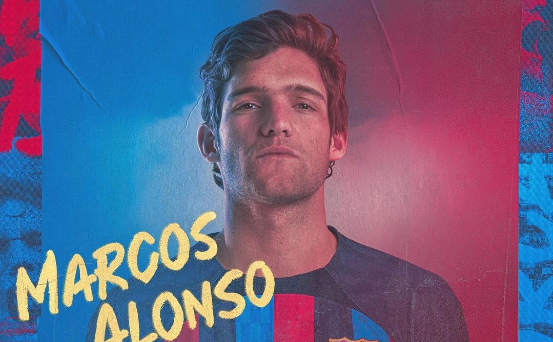 El lateral Marcos Alonso fichó en FC Barcelona por una temporada