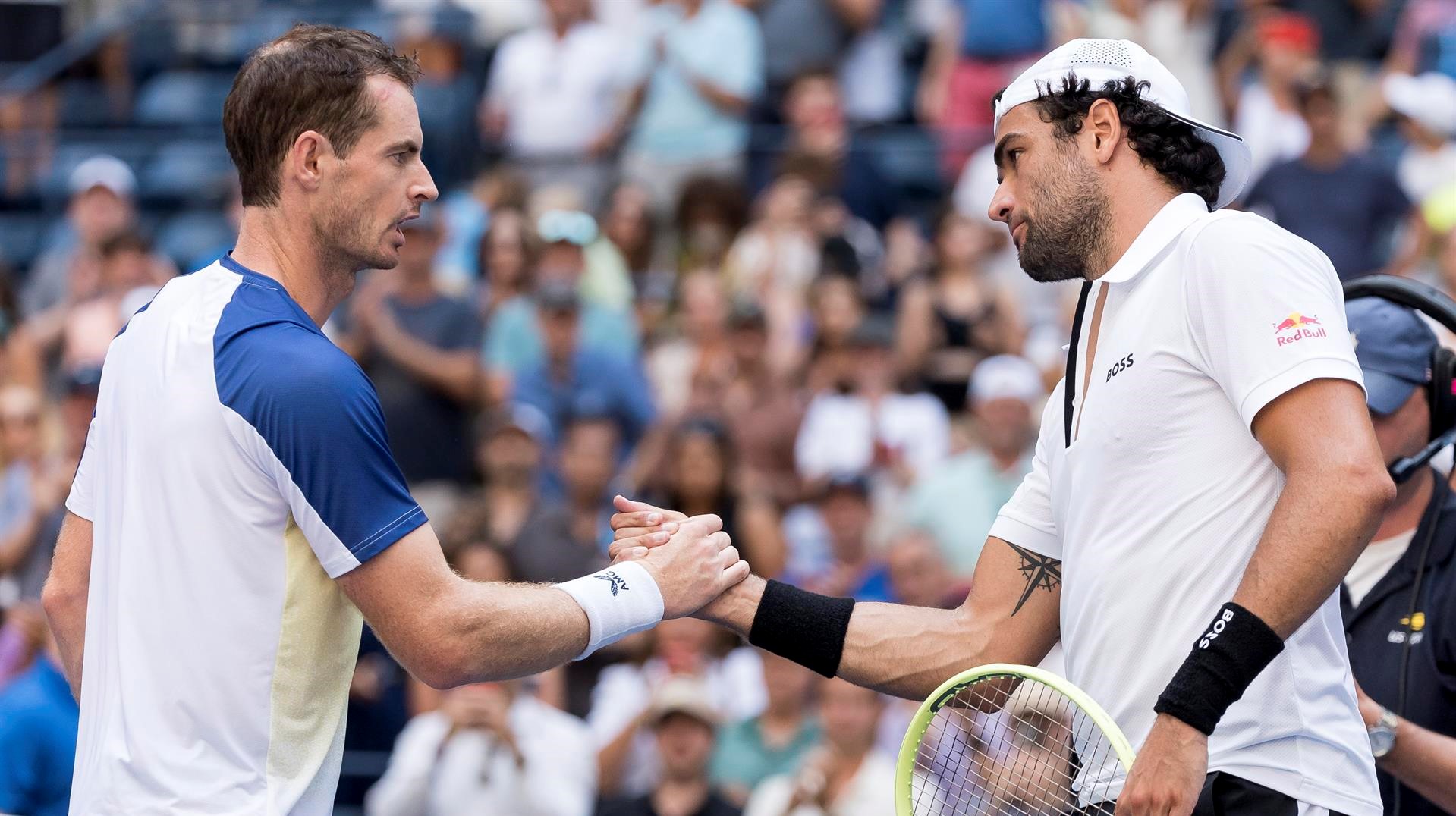 Matteo Berrettini frenó a Andy Murray en la tercera ronda del US Open
