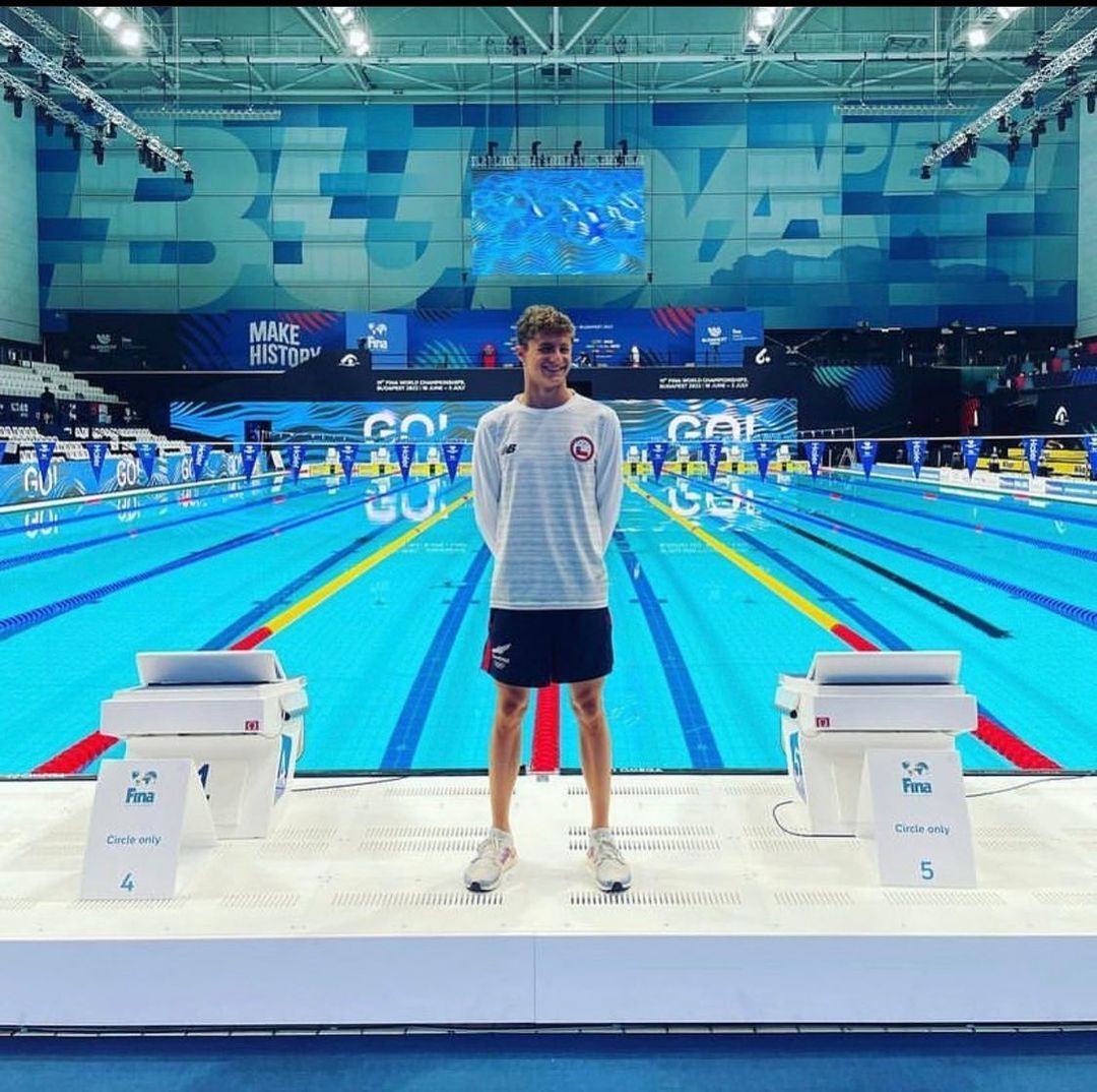 Felipe Baffico clasificó a la final de los 50 metros mariposa en el Mundial Junior de Lima