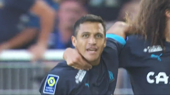 Alexis Sánchez volvió a marcar gol con Olympique de Marsella en cómodo triunfo sobre Auxerre