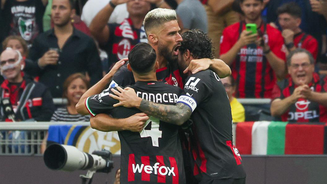 ¡Partidazo con un intenso final! AC Milan festejó ante Inter en el Derby della Madonnina