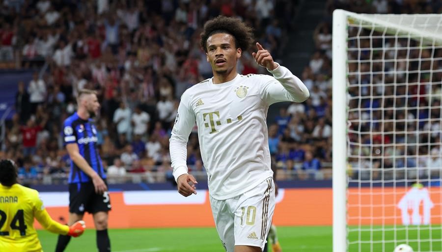 Con doblete de Sané: Bayern Munich se estrenó en Champions con victoria sobre Inter a domicilio