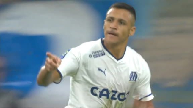 ¡Gol de Alexis! Sánchez apareció oportunamente y anotó su cuarto gol en Marsella