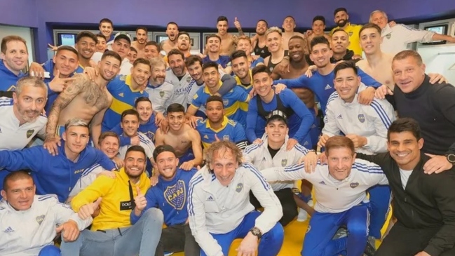 Al ritmo de la cumbia: Así fue la celebración del plantel de Boca tras vencer a River