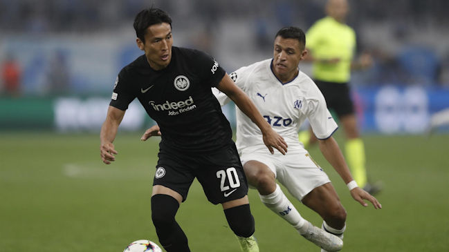 Alexis tuvo amargo debut en Champions con Marsella tras caer ante Eintracht Frankfurt