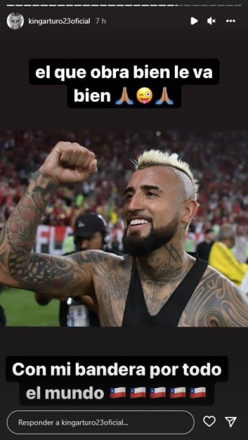 “Con mi bandera para todo el mundo”: Las reacciones de Vidal al sumar una nueva final