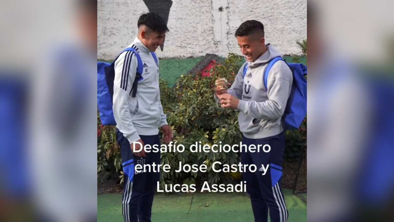 Lucas Assadi y José Castro protagonizaron desafío dieciochero jugando al emboque