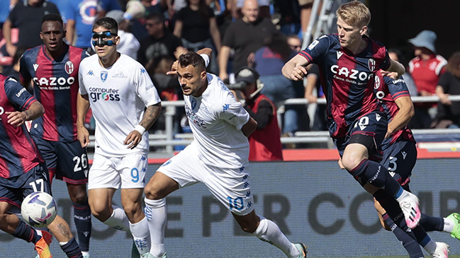 Empoli sumó su primera victoria en la liga italiana a costa de Bologna de Gary Medel