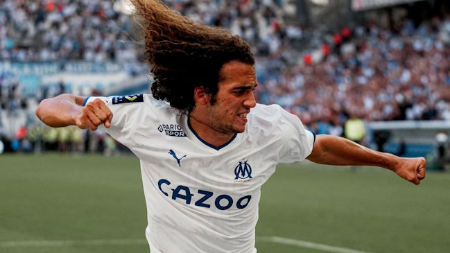 Matteo Guendouzi marcó en contra y se redimió con el gol del empate para Marsella ante Rennes