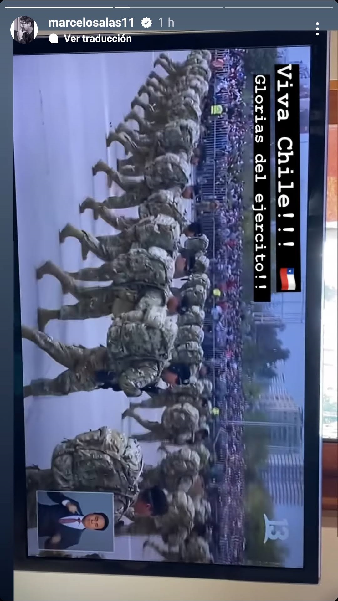 “Viva Chile”: La reacción de Marcelo Salas a la Parada Militar 2022