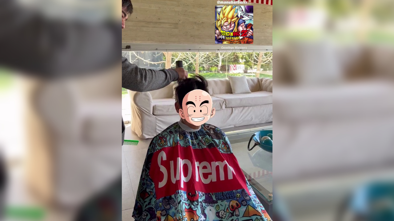 ¡Igual que Krilin! Hijo de Arturo Vidal se cortó el pelo como personaje de Dragon Ball Z