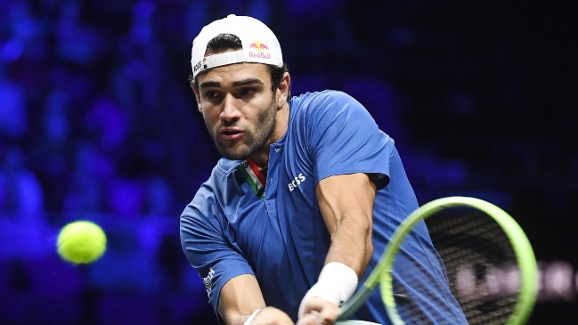 Matteo Berrettini venció a Auger-Aliassime y le devolvió la ventaja a Europa en la Laver Cup