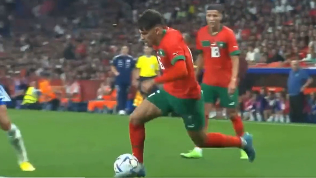 En Marruecos alucinaron con tremenda jugada de futbolista de su selección ante Chile