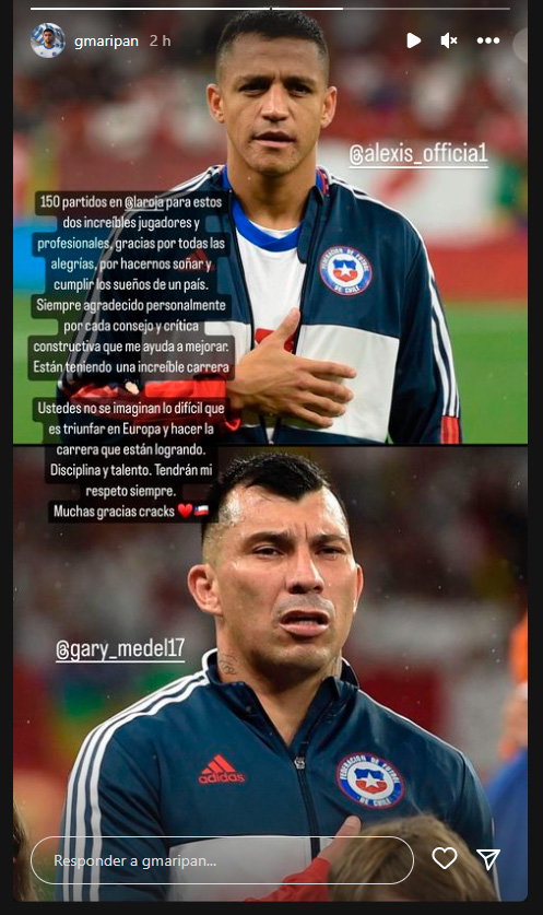 Maripán se alegró por los 150 partidos de Alexis y Medel: Tendrán mi respeto siempre