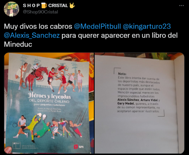 Sánchez, Vidal y Medel rechazaron aparecer en libro del Mineduc sobre héroes del deporte chileno
