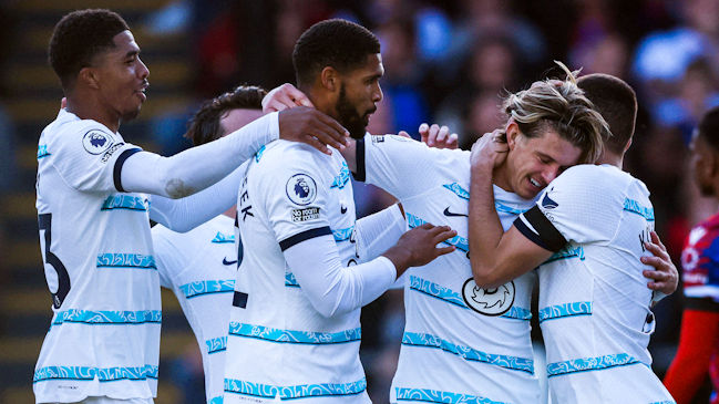 Chelsea logró agónica remontada sobre Crystal Palace con un golazo de Conor Gallagher