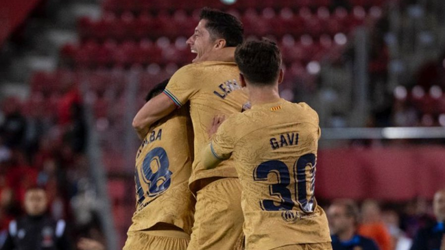 Lewandowski le dio el triunfo a Barcelona y encendió la parte alta de la liga española