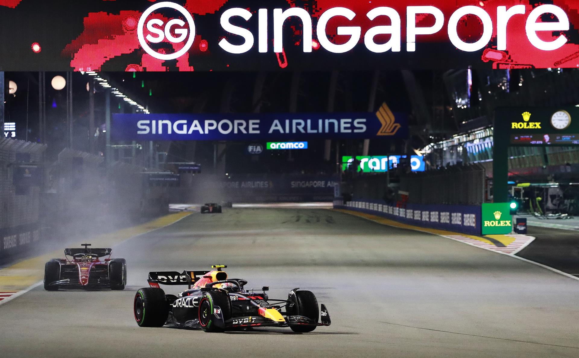 “Checo” Pérez tras ganar en Singapur: Sin duda ésta fue la mejor carrera de mi vida