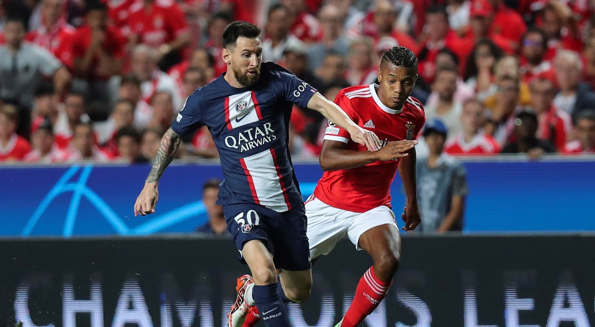 Messi se ausentó en práctica de PSG y es duda ante Benfica en la Champions