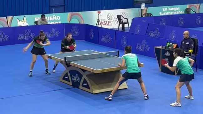 Chile sumó una nueva medalla de oro en tenis de mesa en los Juegos Sudamericanos