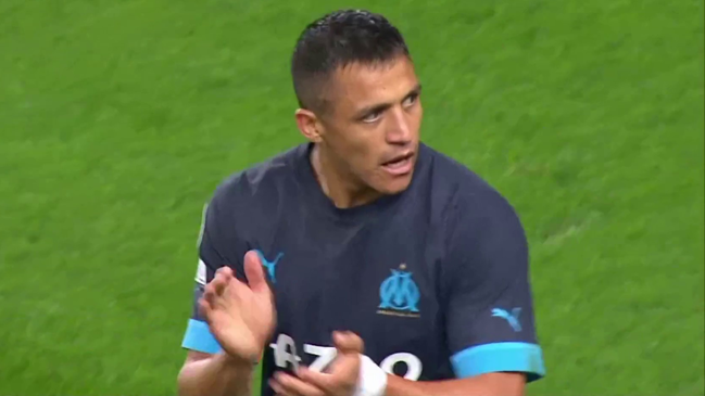 El gol de Alexis Sánchez para aumentar la ventaja de Marsella sobre Sporting en la Champions