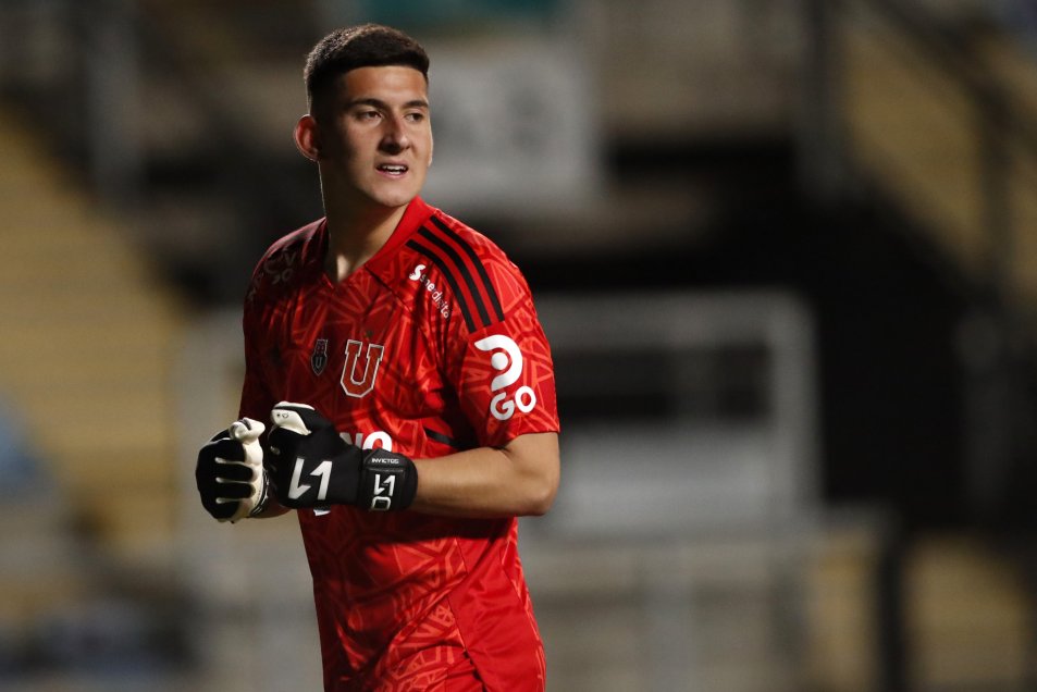 La alegría de Martín Parra tras la clasificación de la U a semifinales en la Copa Chile