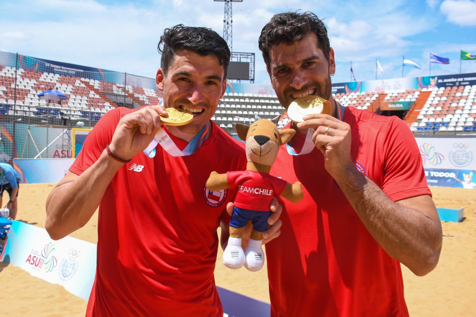 Los primos Grimalt celebraron con su medalla de oro en los Juegos Odesur en Asunción