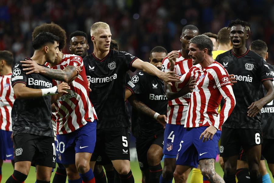 Atlético de Madrid y Bayer Leverkusen quedaron fuera de la Champions tras dramático empate