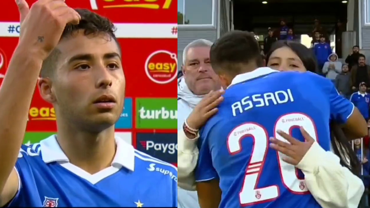 El lindo gesto de Lucas Assadi con una pequeña hincha de la U en Talcahuano