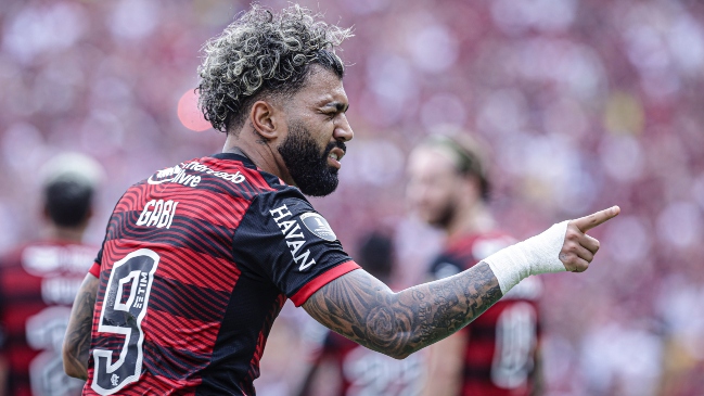 Gabigol anotó por tercera vez seguida en una final de Libertadores y adelantó a Flamengo