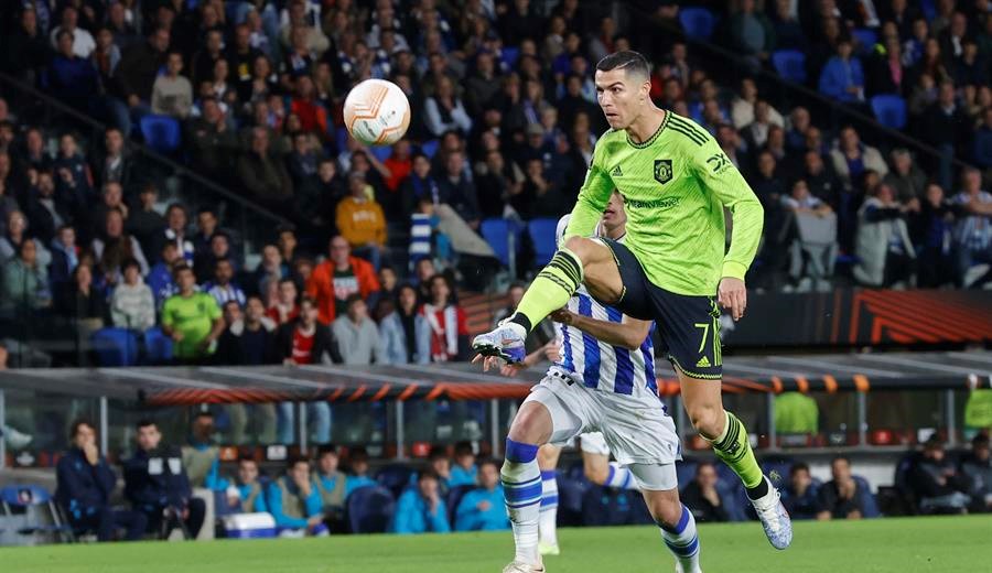 La genial asistencia de Cristiano Ronaldo para el gol de Garnacho en triunfo de Manchester United sobre Real Sociedad