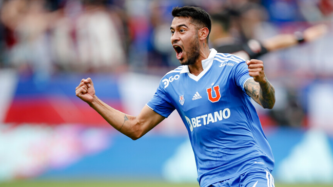 Emmanuel Ojeda remató en el área para marcar el empate de la U contra Cobresal