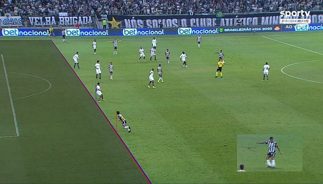 El VAR anuló un golazo de Eduardo Vargas en duelo de Atlético Mineiro y Botafogo