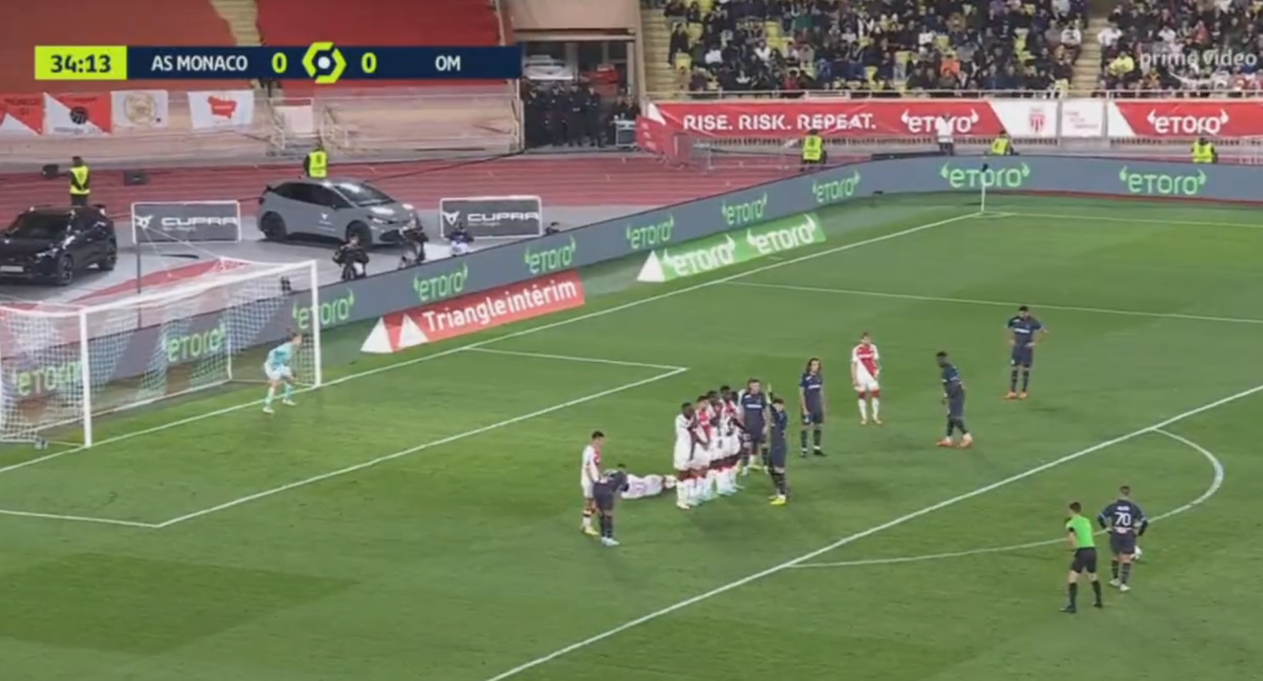 ¡Maravilla! Alexis Sánchez clavó un golazo de tiro libre para Marsella ante Mónaco