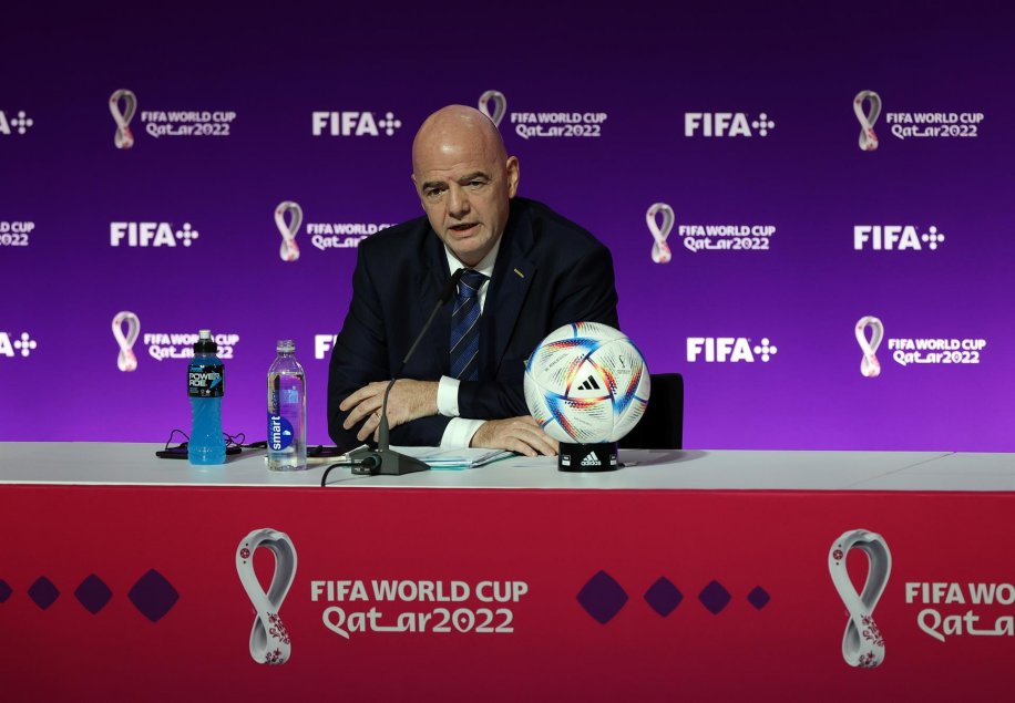 La polémica conferencia de Gianni Infantino a un inicio del inicio del Mundial