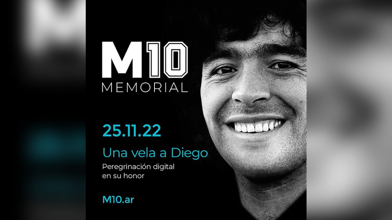 Un memorial virtual homenajea a Maradona al cumplirse dos años de su muerte