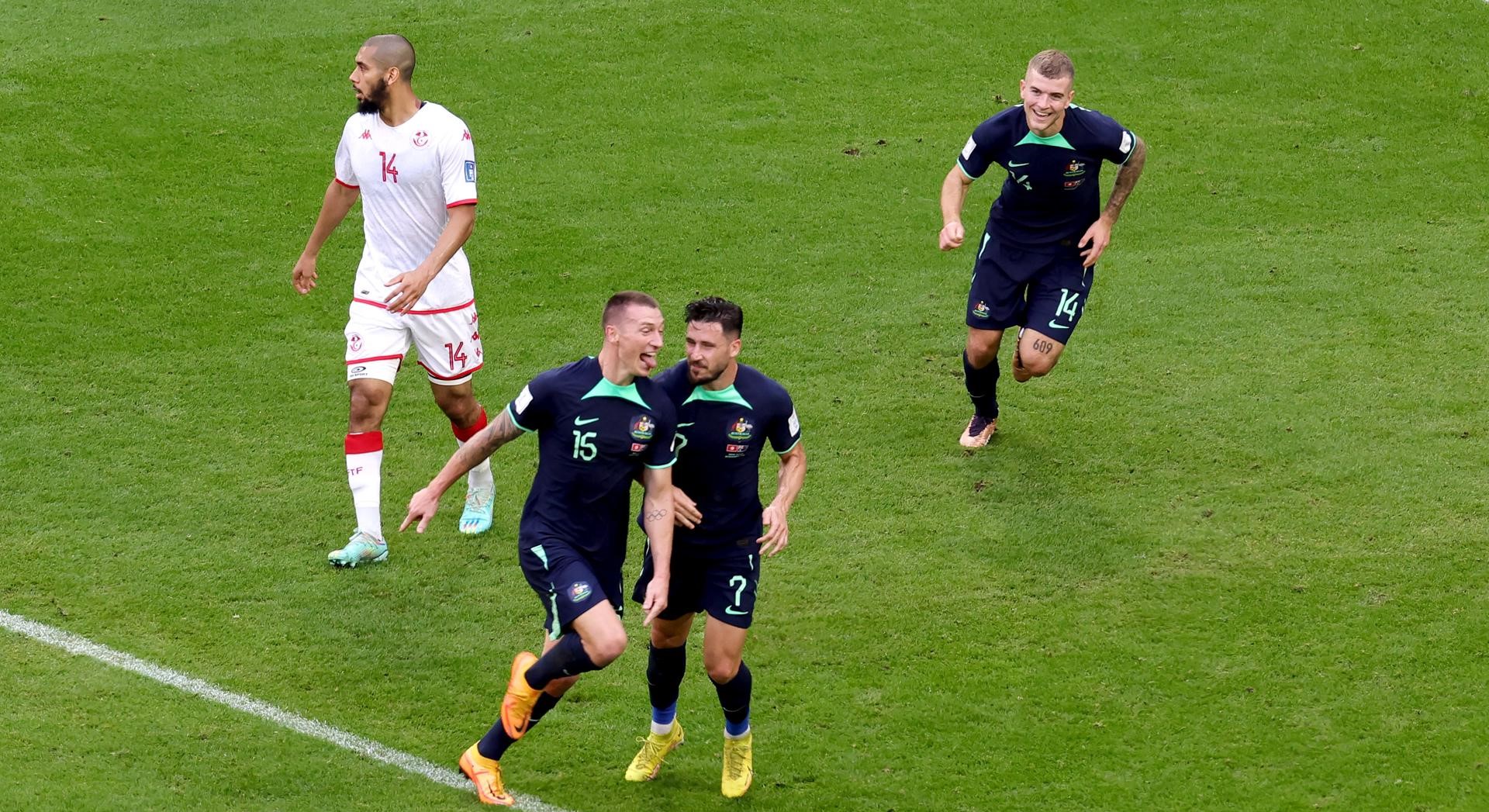 Australia venció a Túnez y encendió la ilusión en busca del cupo a octavos de final en Qatar 2022
