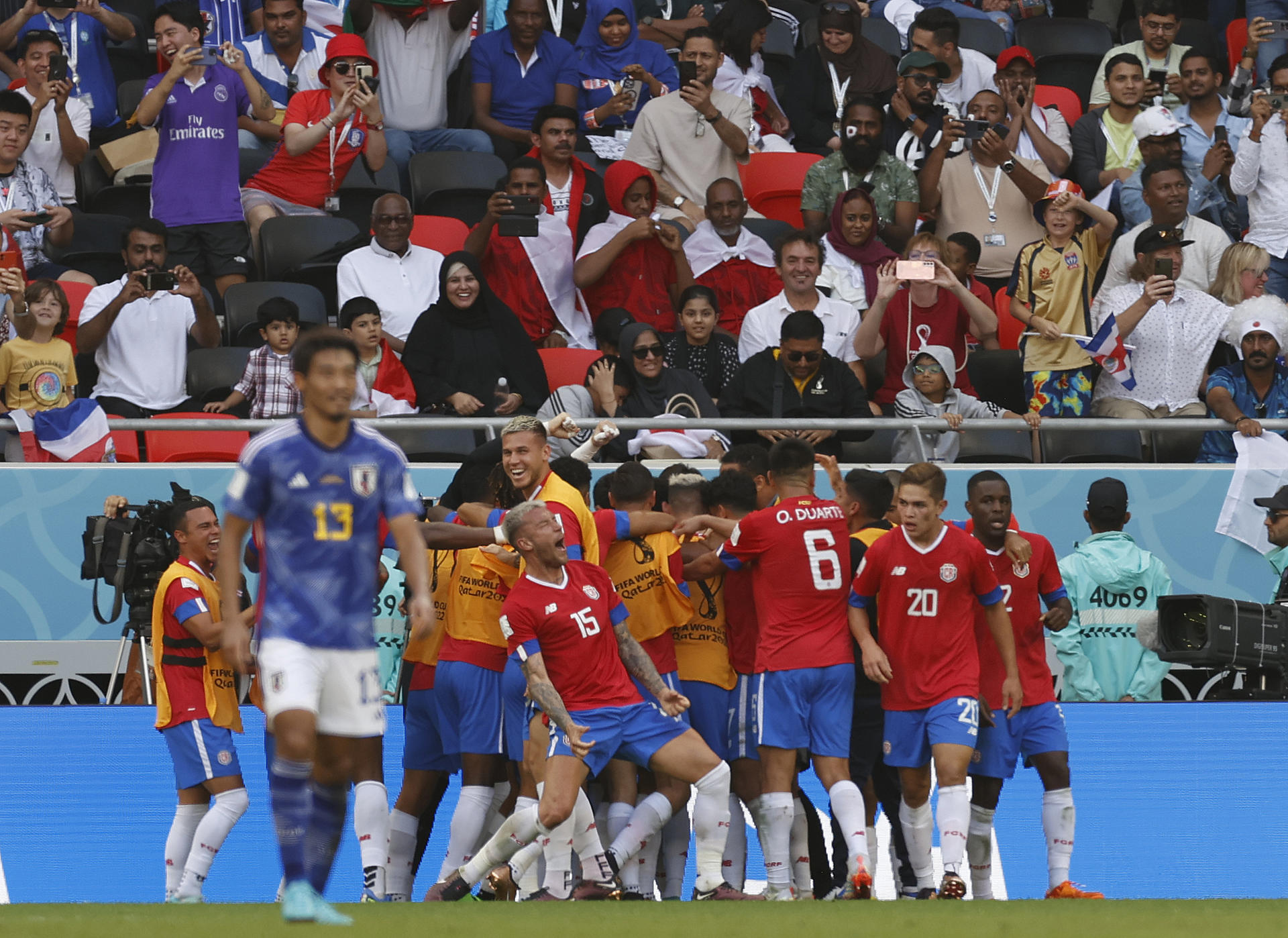 Costa Rica recuperó la ilusión tras sorprender con victoria ante Japón en el Mundial