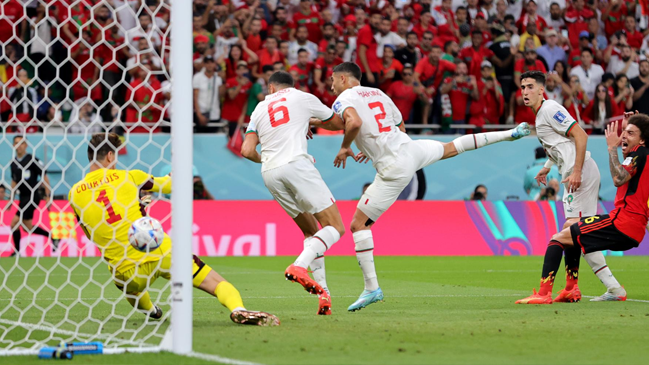 El VAR anuló la ventaja de Marruecos sobre Bélgica antes del descanso