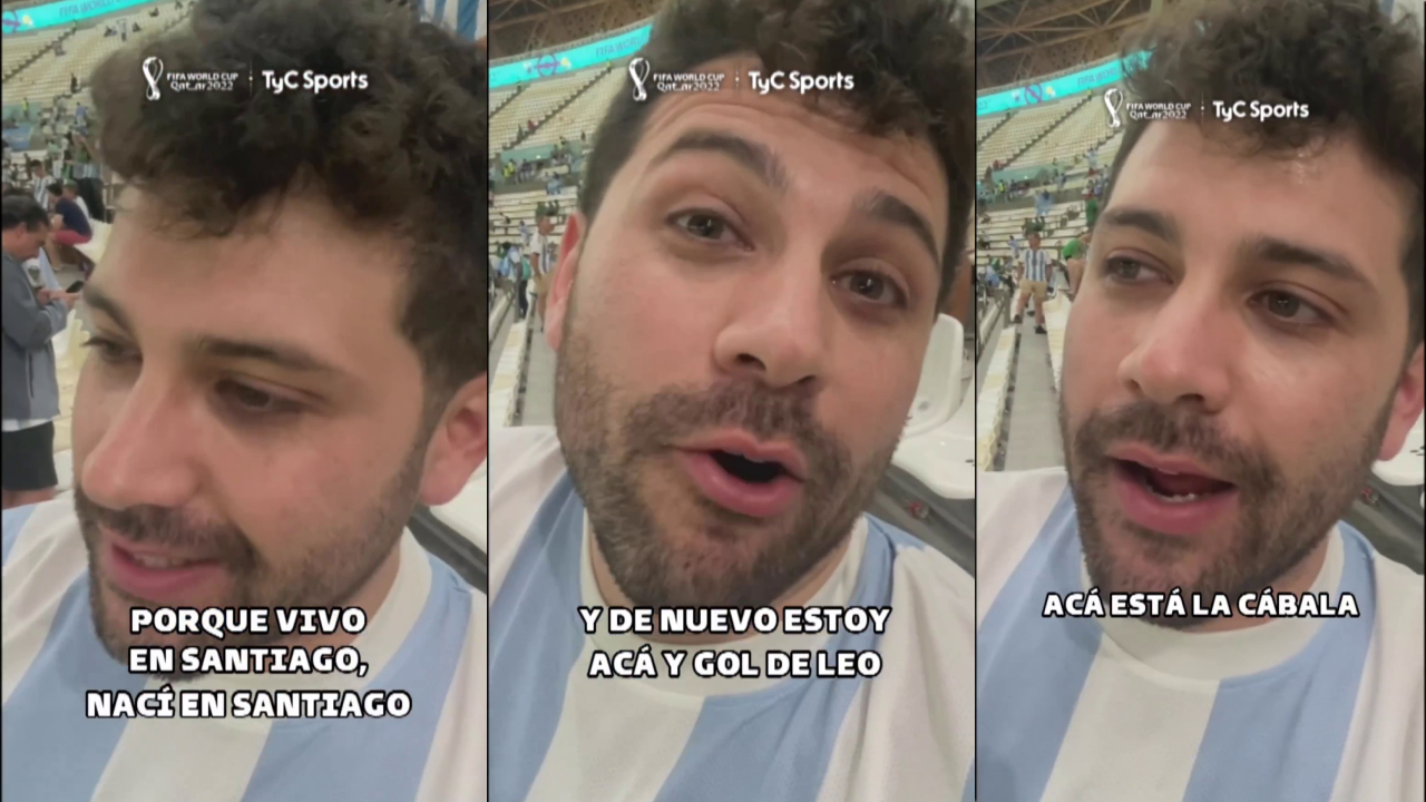 El hincha chileno fanático de Messi que fue “cábala” para Argentina en Qatar 2022