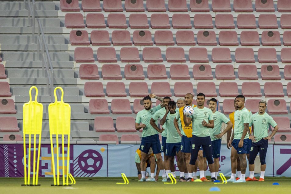 Con Antony y sin Neymar: Brasil tuvo su última práctica previo al duelo con Suiza