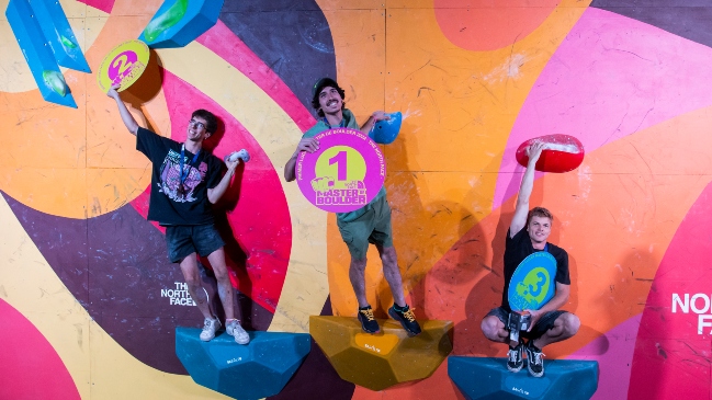 Chilenos Benjamín Ayala y Alejandra Contreras ganaron el Master de Escalada