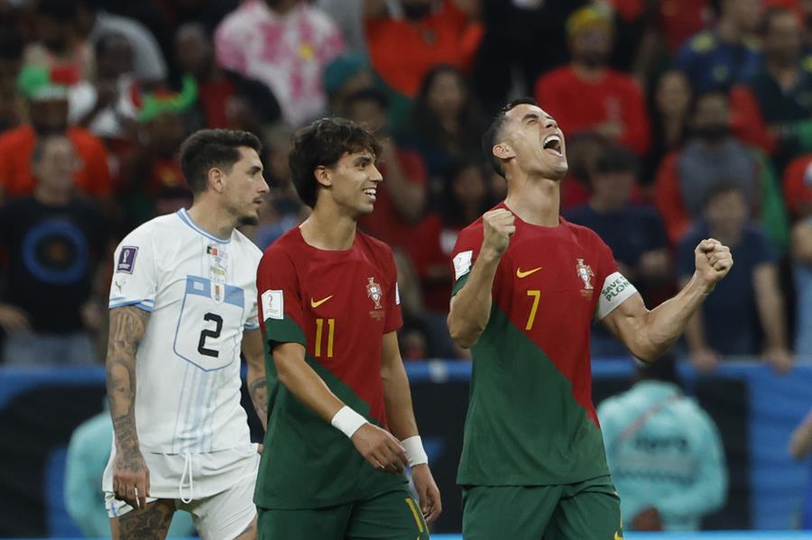 Portugal certificó su avance a octavos de final y complicó a Uruguay en el Mundial